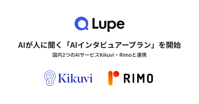 AIが人に聞く「AIインタビュアープラン」を開始