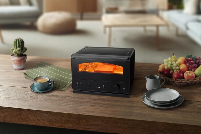約60秒[※1]でトースト1枚をムラなく焼き上げる「3Dドーム構造」の石窯ドームトースター発売