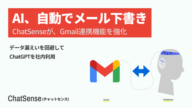 Gmail をAIが自動化。法人向けAIエージェント「ChatSense」の新機能