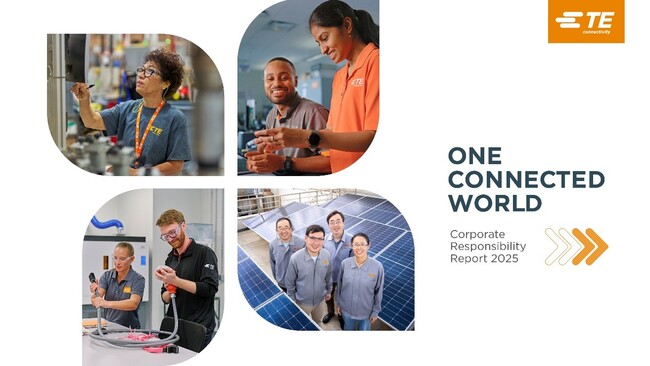 TE Connectivity、2025年の企業責任目標を上回る成果を達成