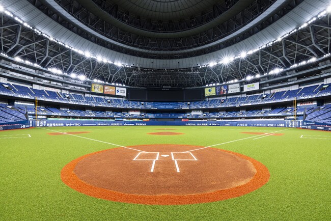 ミズノ野球専用人工芝「MS CRAFT BASEBALL TURF」の張り替え完工