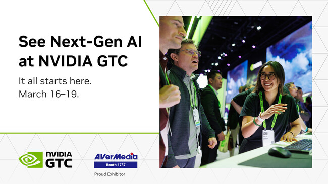 AVerMedia、『NVIDIA GTC 2026』において「NVIDIA Jetson Thor」搭載の3D認識ソリューションと次世代エッジAI技術を展示