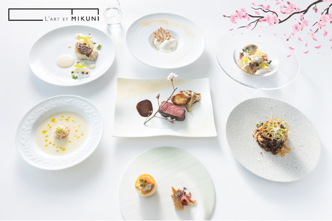 桜の名所・千鳥ヶ淵に隣接する「ラー・エ・ミクニ」が贈る、春の美食の共演。特別コース「Menu di Sakura ＆ COLLAB」を3月17日より提供開始。