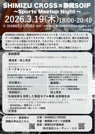 SHIMIZU CROSS×静岡SOIP～Sports Meetup Night ～開催