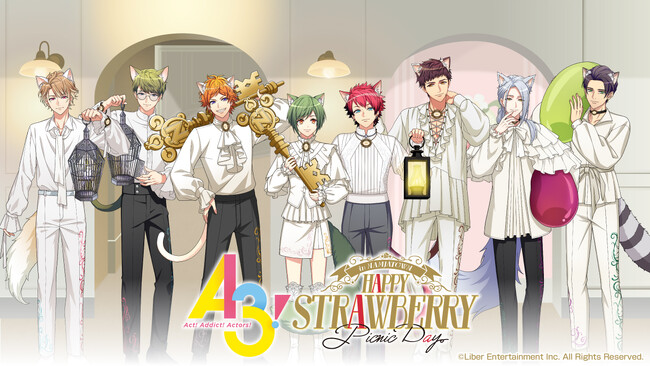 MANKAIカンパニーの劇団員たちが「いちご」＆「アフタヌーンティー」をテーマにおもてなし！ 「A3! in NAMJATOWN HAPPY STRAWBERRY PICNIC DAY」