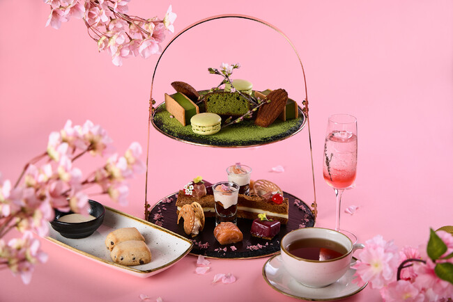【YOTEL東京銀座】桜と抹茶をテーマにした春のアフタヌーンティーを提供開始