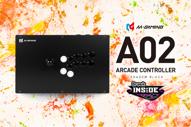 プロゲーマーのネモ選手が完全監修したアーケードコントローラーの第2弾「M-GAMING A02」を2026年3月13日（金）より予約受付開始