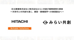 株式会社みらい共創、日立建機株式会社との業務提携を締結 -次世代との共創を通じ、建設・建機業界への価値創出へ-