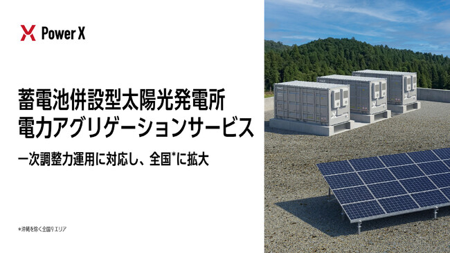蓄電池併設型太陽光向け電力運用サービス、提供エリアを全国に拡大