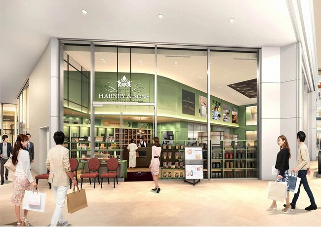 「HARNEY & SONS Tea Salon KITTE大阪店」が「観音山フルーツパーラー」とのコラボパフェを提供開始。