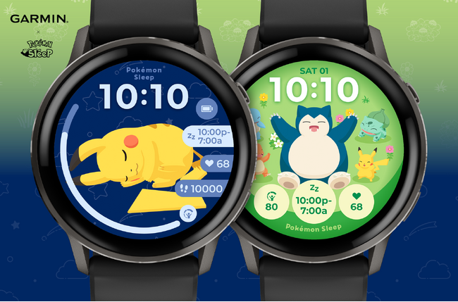 Garmin、『Pokemon Sleep』とのコラボウォッチフェイスを公開