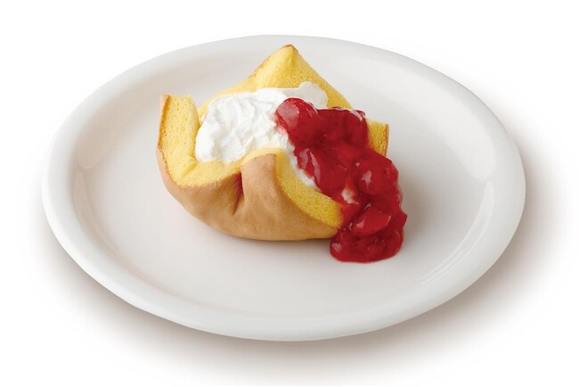 モスバーガー＆カフェからオリジナルスイーツが新登場いちごのショートケーキのような味わいが楽しめる「クリームポム ～いちご～」