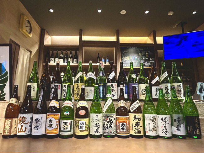おふろcafe ハレニワの湯に、埼玉県内30の酒蔵のお酒を集めました。おふろ上がりにゆったり堪能する「埼玉地酒飲み比べ」メニュー登場