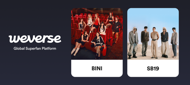 Weverseに初めてP-POPアーティストが参加！P-POPのアイコン「SB19」と「BINI」が公式コミュニティをオープン