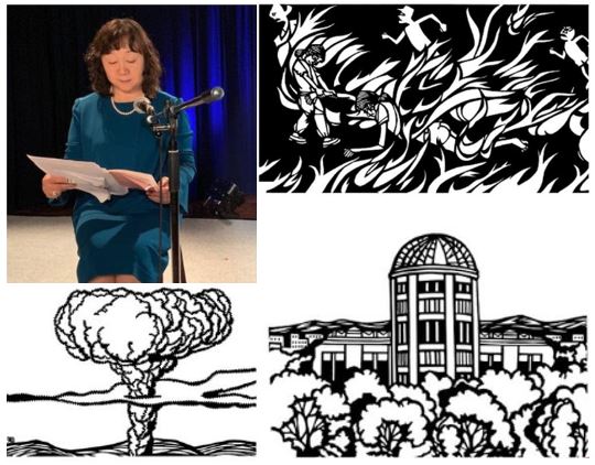 【平和学習会】養父市出身の絵作家 寺尾知文さんの「きり絵画文集『原爆ヒロシマ』」の朗読劇を3月28日(土)に開催します。