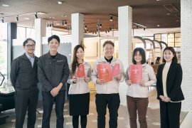 ANDPAD社による取材にて ANDPAD社による取材にて
