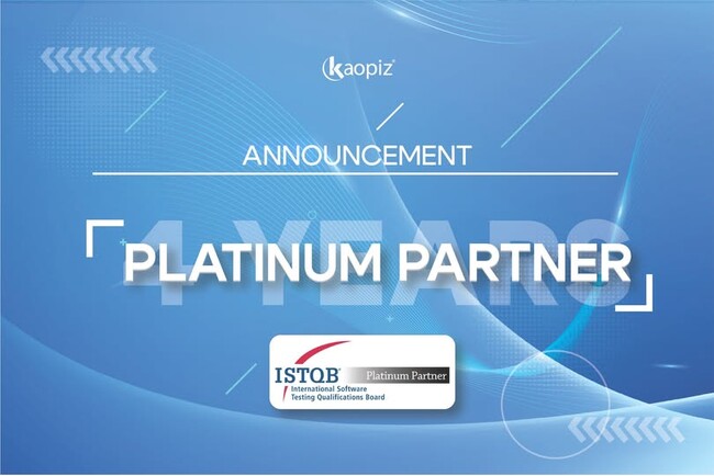 【カオピーズ】ソフトウェアテストの国際資格認定機関ISTQB(R)より「Platinum Partner」に4年連続認定