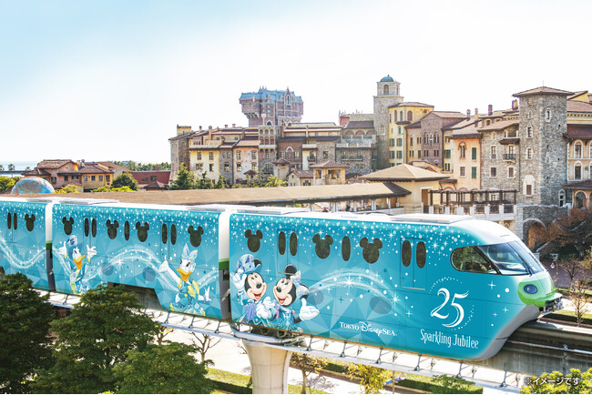 東京ディズニーシー(R)25周年を記念したラッピングモノレール4月15日(水)から運行開始！