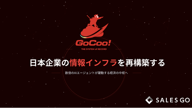 SFAを超えて”SoR”へ。SALES GO、営業データを起点に企業活動全体を支えるAI時代のデータ基盤「GoCoo! Platform」を発表