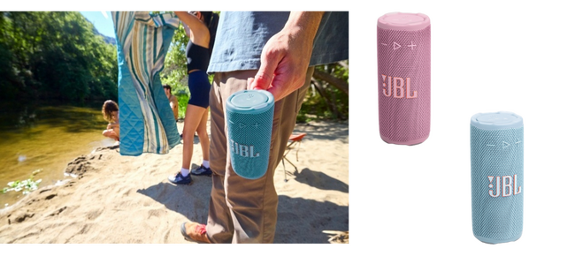JBLポータブルBluetoothスピーカーの人気モデル「JBL Grip」に春の新色「ピンク」、「ターコイズブルー」の2色が追加！