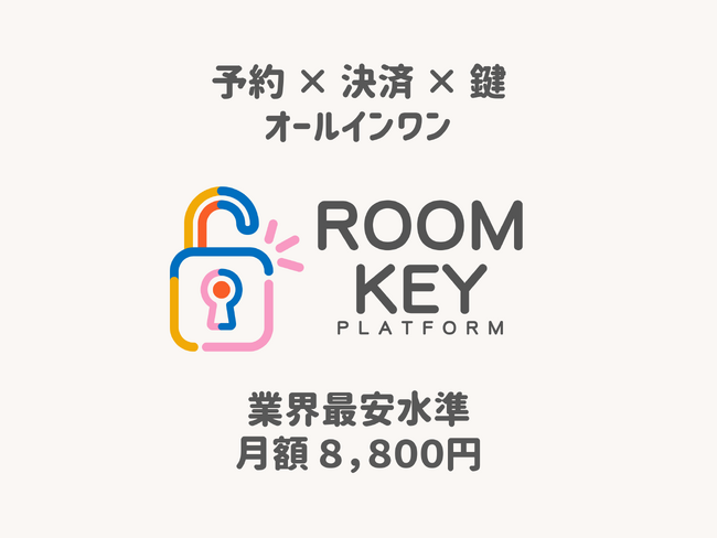 空き施設を“無人で収益化”するオールインワンシステム「ROOMKEY」公開｜予約・決済・鍵を自動化｜業界最安水準の月額8,800円
