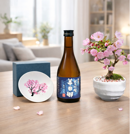 自宅で桜を見ながら日本酒が楽しめる「おうちでお花見セット」が発売