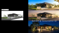 【ExCADが生成AIレンダリング機能を搭載へ】株式会社GLD-LAB.と連携し、エクステリアDXを推進する新サービスを共同開発