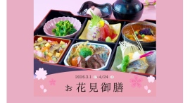 女子会・同窓会・記念日に。春ランチタイム限定「お花見御膳」で特別な時間を