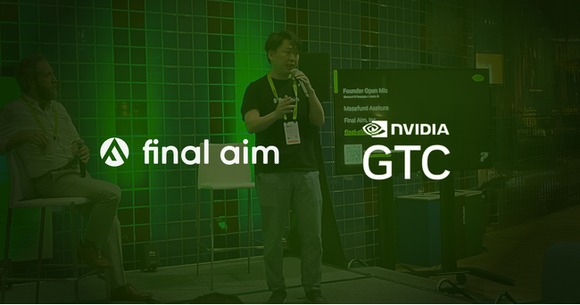 NVIDIA GTC 2026「Startup and VC Reception」に、Final Aim 代表取締役社長の朝倉が登壇