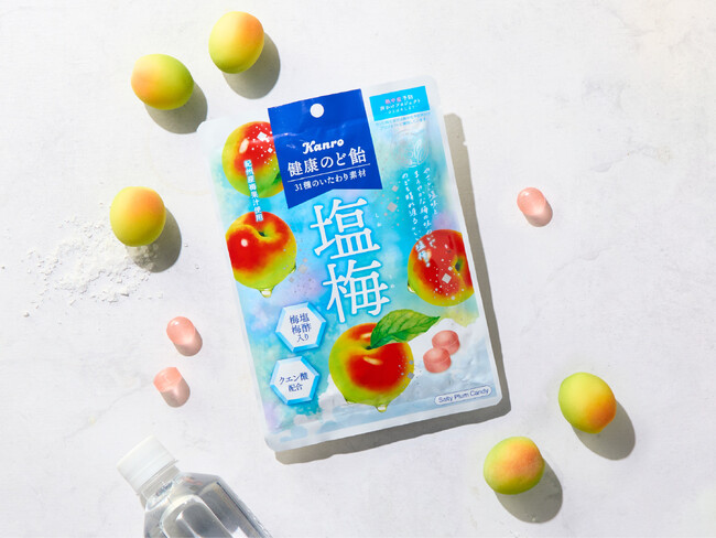 塩分補給にもぴったりな“夏の健康のど飴”が登場！　カンロ「健康のど飴塩梅」発売