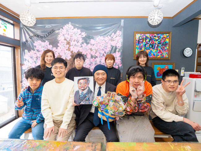福祉を「守る場」から「個性が輝く、学びと表現の舞台」へ。 桜十字グループの「DE&I×ウェルビーイング」の現場を、黒岩神奈川県知事が視察