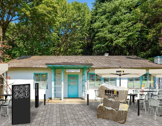 4月9日、代々木公園にグランドオープン！「ドトール パークカフェ YOYOGI」オリンピック記念宿舎がカフェに生まれ変わります