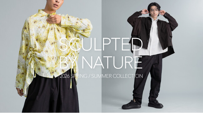 天然素材がつくる、建築のような構造美。 ERIKO YAMAGUCHI 2026SS “SCULPTED BY NATURE”