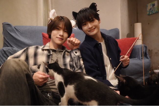 次世代ボーイズグループDXTEEN 大久保波留＆寺尾香信が“推し猫”を決定！？猫だけのライブ配信アプリ「nekochan」で“猫尽くしの生配信”を実施！
