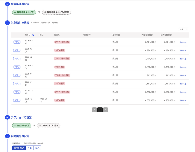 【特許出願中】クロハリオ、freee会計のデータを横断検索し、一括・自動で更新する「自動取引変更」機能を提供。経理のラストワンマイル課題を解決