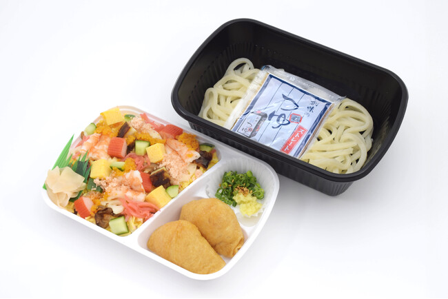 【古市庵】ひんやりとした味わいが魅力の「海鮮ちらし寿司と細うどん」「彩ちらし寿司と細うどん」を発売
