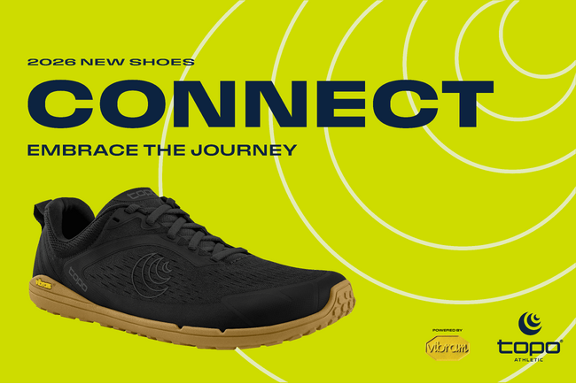 【ベアフットシューズ】Topo Athletic(R)より、素足感覚を追求した新モデル「CONNECT」が3月25日(水)登場！ミッドソールを排除し、地面をダイレクトに感じることが出来る一足