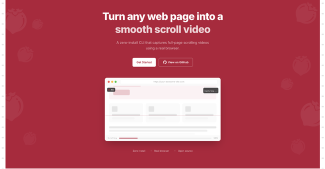 Webページをなめらかなスクロール動画に一発変換！オープンソースCLIツール「Rollberry」を公開