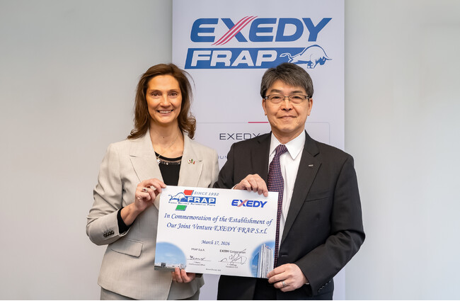 エクセディ、伊FRAP社と合弁会社を設立、“Made in Italy”品質の新ブランド「EXEDY FRAP」誕生へ