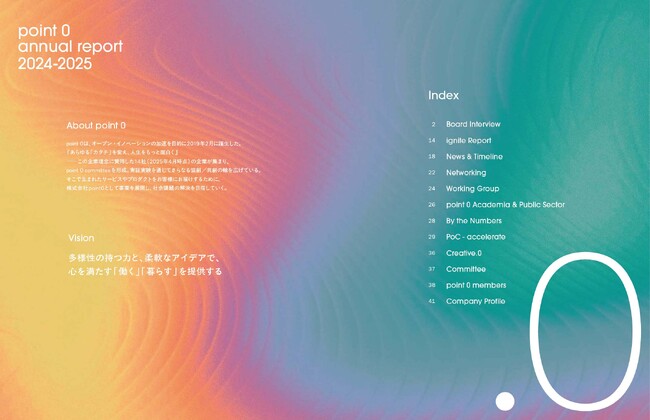 株式会社point0アニュアルレポート「point 0 annual report 2024 - 2025」公開