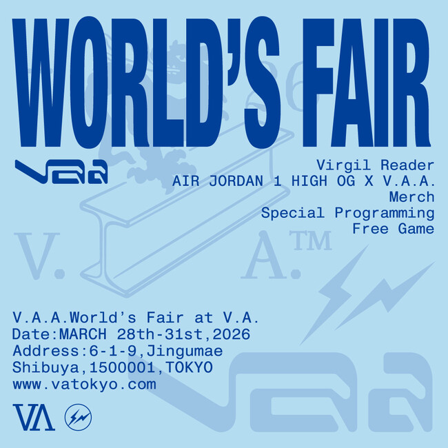 コンセプトストア「V.A.」で「V.A.A.(TM) WORLD’S FAIR @V.A.」を2026年3月28日（土）よりスタート