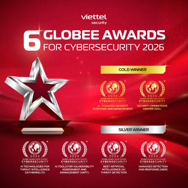 Viettel Cyber Security、「Globee Awards 2026」サイバーセキュリティ部門で6冠受賞――AI駆動型セキュリティ技術が世界に認められる