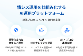 情シス運用を仕組み化するAI運用プラットフォーム