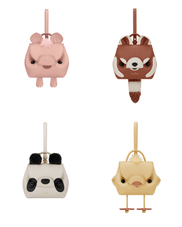 Polene（ポレーヌ）より、動物モチーフのバッグチャーム「The Nanonimals」発売。パンダ、レッサーパンダ、ひよこ、こぶたの４デザインで