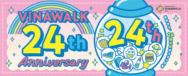 海老名駅直結ビナウォーク開業24周年！スクラッチ抽選会&巨大ガチャ、小田急ポイント5倍、人気キャラクター「んぽちゃむ」写真撮影会など「虹」をテーマにした周年イベントを4月1日(水)～26日(日)に開催