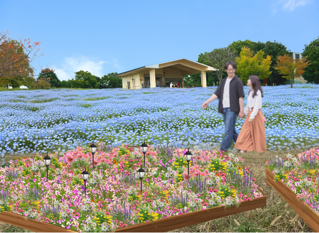 「花と光のムーブメント 舎人公園～ネモフィラと百花の花景色～」２０２６年４月１０日（金）～４月２６日（日）開催