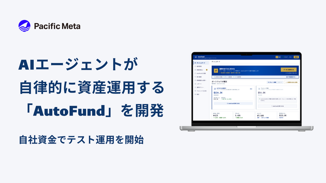 AIエージェントが自律的に資産運用を実行するプロダクト「AutoFund」を開発、自社資金でのテスト運用を開始
