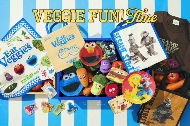 【セサミストリートマーケット】「VEGGIE FUN! Time」春の陽気なピクニックをセサミストリートの仲間たちと一緒に！ついお出かけしたくなるようなピクニックアイテムが新登場〈4月2日(木)〉
