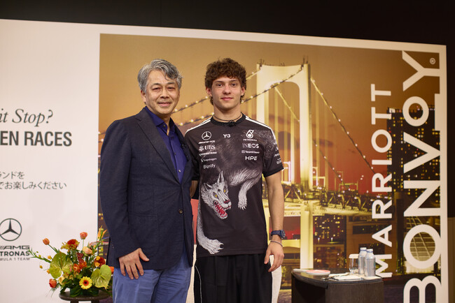 ＜イベントレポート＞マリオット・インターナショナル、メルセデスAMG-ペトロナス・フォーミュラワン・チームの新星 Kimi Antonelli 選手のトークイベントとミート&グリートを開催
