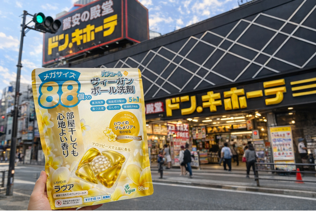 Amazon’s Choiceに多数選定されたランドリーブランド「ラヴア」、日本のドン・キホーテ500店舗に出店